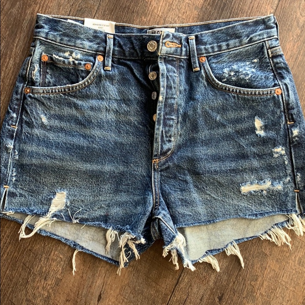 NWT Agolde a gold e high rise jaden shorts 28